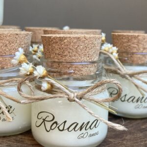 Mini vela aromática personalizada 30g