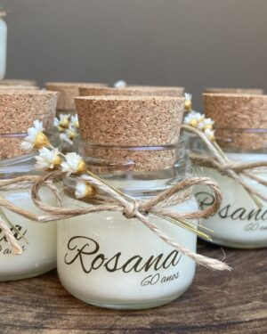 Mini vela aromática personalizada 30g